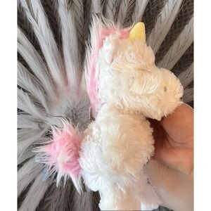 Cloud Island Plush White Unicorn rattle Animal baby Toy‎
